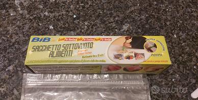 sacchetti sottovuoto per alimenti e pompa 