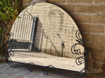 Specchio ferro battuto per 