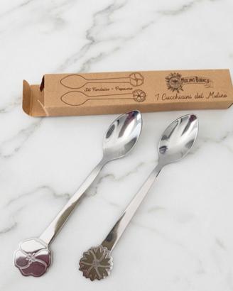Cucchiaini in acciaio inox Mulino  Bianco Nuovi 