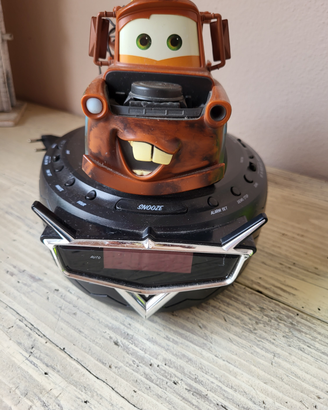 Orologio radio sveglia cars cricchetto disney