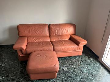 Divano letto rosa antico