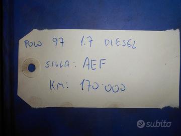 Motore volkswagen 1,7 diesel tipo aef