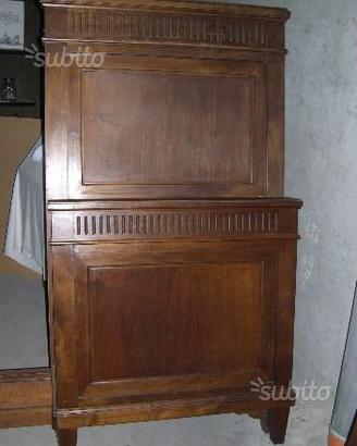 Antichi letti in noce primi 900 Liberty Art Decò