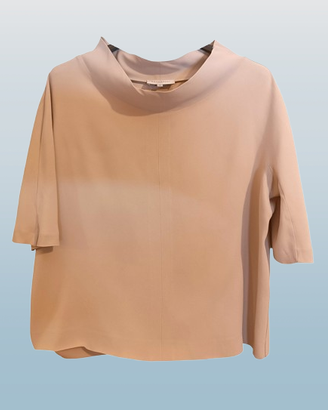 Blusa in acetato di color beige  Antonelli Firenze
