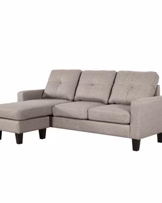 Divano 3 posti chaise longue componibile 2 colori