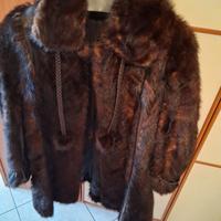 Giaccone di code di visone 100%