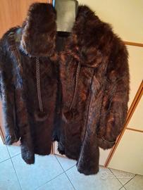 Giaccone di code di visone 100%
