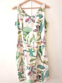Abito Estivo Vintage Floreale (Taglia M) - Cotone