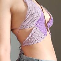 Butterfly crochet top