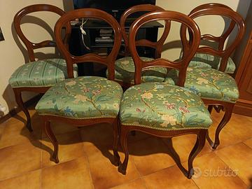 Sedie vintage in legno