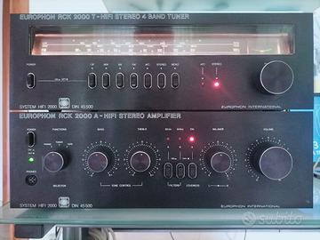 amplificatore vintage e radio