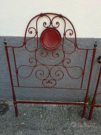 Letto in ferro battuto fine 800