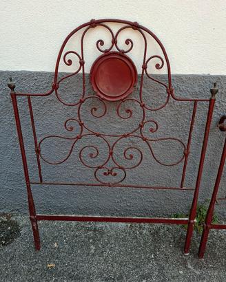 Letto in ferro battuto fine 800