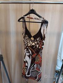 Donna - vestito multicolore fantasia L