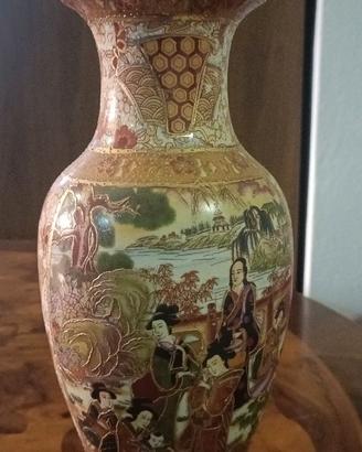 Vaso Royal Satsuma in porcellana decorata