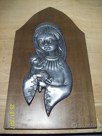 Quadro Religioso in legno e feltro