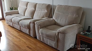 divano motorizzato chateau d'ax 3 posti + poltona