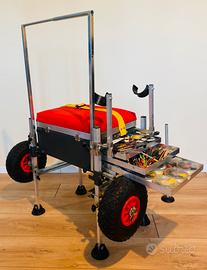 Panchetto da pesca su ruote multifunzione