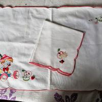tovaglietta Pinocchio cotone ricamato