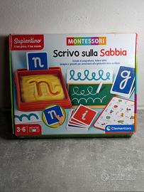 Gioco Sapientino Montessori - Scrivo sulla Sabbia