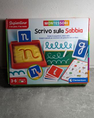 Gioco Sapientino Montessori - Scrivo sulla Sabbia
