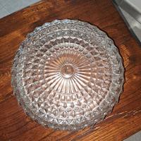 Plafoniera Vintage in vetro sagomato 