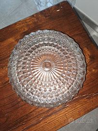 Plafoniera Vintage in vetro sagomato 