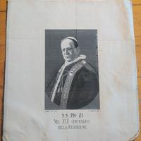 Tessuto in Seta Pio XI Nel XIX como