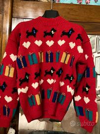 Maglione donna lana XS con decorazioni