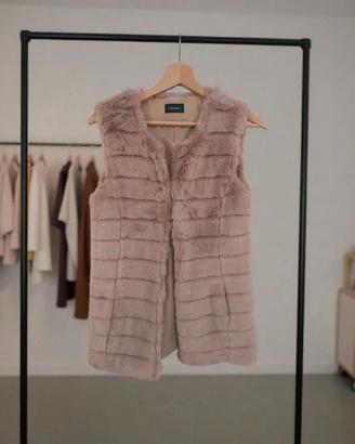 Gilet in ecopelliccia MOTIVI rosa cipria