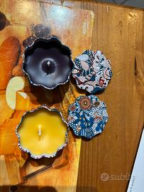 Set 2 Candele Artigianali Fatte in Casa
