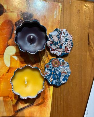 Set 2 Candele Artigianali Fatte in Casa