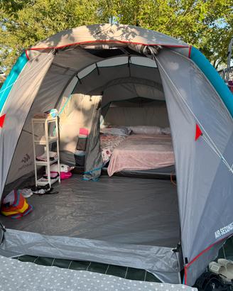 Tenda 4 posti quechua air seconds 4.1 + pompa