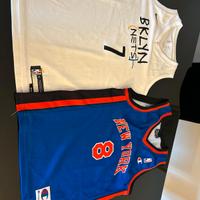 magliette basket Brooklyn Nets e New York Knicks