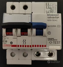 Salvavita G23/32AC + Magnetotermico C10 F82/10