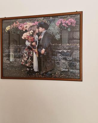 Quadro puzzle romantico