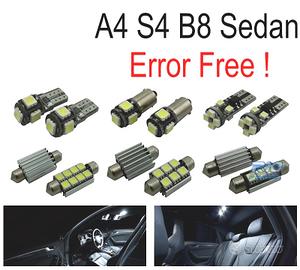KIT 15 LAMPADE LED INTERNE PER AUDI A4 S4 B8 SALOO