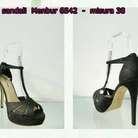 Sandali gioiello MENBUR 6542 , mis 38 nero glitter