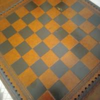 Scacchiera vintage in cuoio