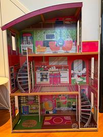 Casetta bambole in legno