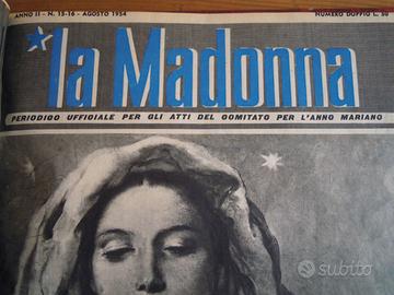 La Madonna periodico Anno Mariano 1954 RILEGATO