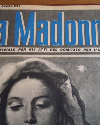 La Madonna periodico Anno Mariano 1954 RILEGATO