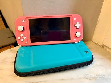 Nintendo Switch Lite Corallo COMPLETA + Gioco Anim