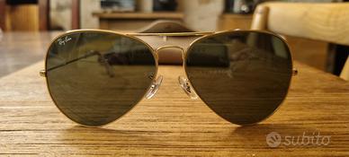 Rayban aviator gold