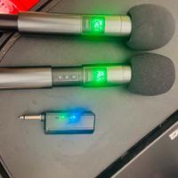 Radiomicrofoni coppia per karoke o parlato