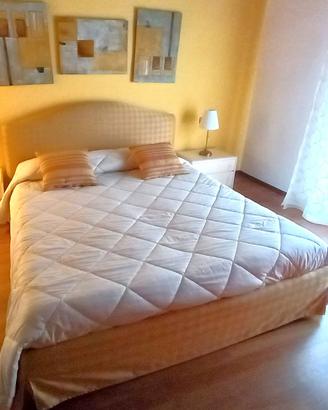 Letto matrimoniale con rete a doghe
