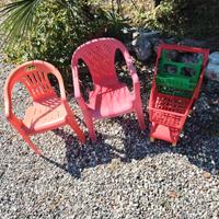 2 sedie e carellino spesa