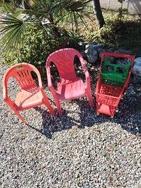 2 sedie e carellino spesa