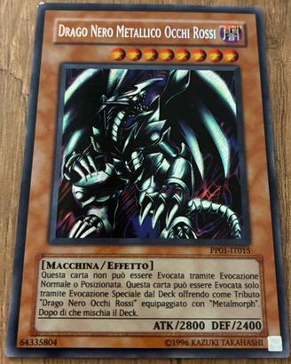 Lotto carte Yu Gi Oh - Drago Nero Occhi Rossi