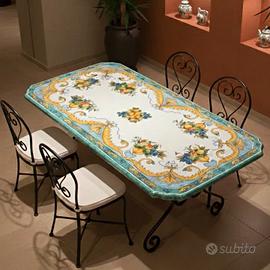 Tavolo Pietra Lavica 200x100 Angoli Sagomati